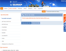 Tablet Screenshot of escapador.pl